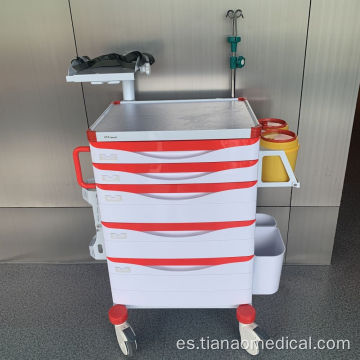 Carro Desfibrilador Ajustable para Hospital Carro de Emergencia